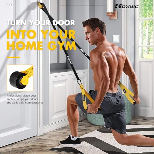 Resistance Bands, Heavy Duty Pull Up Resistance Band with Door Anchor, Handles, Exercise Bands for Working Out Men&Women, Ideal for Pull Up, Muscle Training, Physical Therapy, and Home Workouts