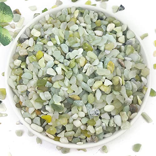 10LB Succulent and Cactus Pebbles, 1/5 Inch Jade Rocks | Natural Decorative Polished Stones, River Rocks for Plants, Vases and Outdoor Gardening,Green - color: Jade, size: 10 Pounds
