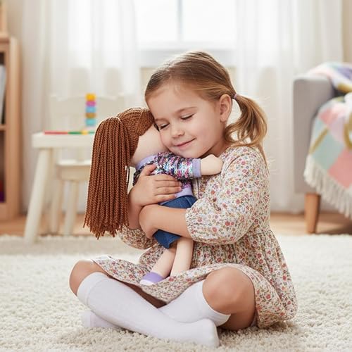 June Garden 14" Snuggle Cutie Sophie Glam - Soft Cuddly Plush Doll Gift for Girls - Huggable Rag Doll - Trendy Outfit M - color: 14" Sophie Glam, size: Medium