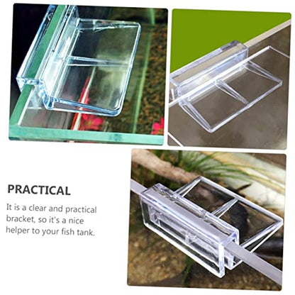 VANZACK Stable Performance Acrylic Material Aquarium Bracket 10pcs Clips for Lid Easy to Clean and - size: 5.5X5X1.8CM