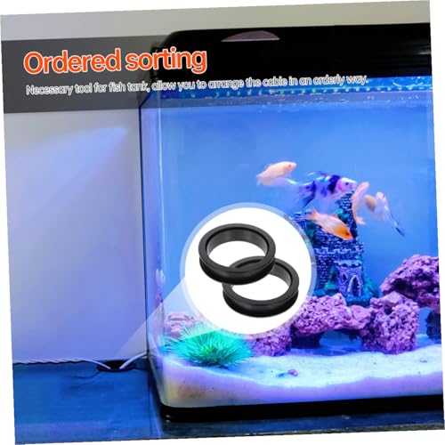 DOITOOL 20pcs Aquarium Bottom Cabinet Wire Hole Cover Grommets Cable Organizer for Fish Tank Neat Wire Management Easy Installation for Home Aquariums