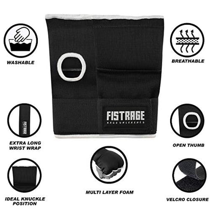 FISTRAGE Speed Ball Boxing Hand Wraps MMA Muay Thai Training Punching Dodge Striking Bag Leather Kit Hanging Swivel Workout Speedball Kicking with Mitt - color: Black, size: Large-X-Large