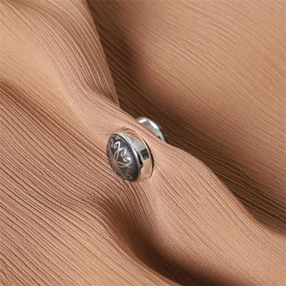 12 Pcs Hijab Magnets Round Veil Weights Muslim No-Snag Hijab Pins Multi-Use Buttons for Cardigan Scarves Cufflinks Decorate