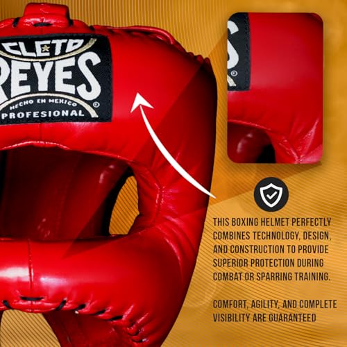 CLETO REYES Boxing Traditional Headgear for Men and Women, Sparring Fighting Sports, Kickboxing, MMA, Muay Thai - color: Silver Storm