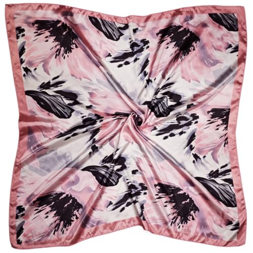 Large 35 inches Satin Square Scarf Lightweight Neck Hair Wrap Fashion Headscarf - color: A18