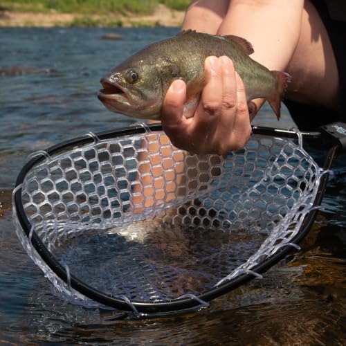 SF Fly Fishing Landing Net Soft Rubber Mesh Trout Net Catch and Release Net - style: Folding Landing Net