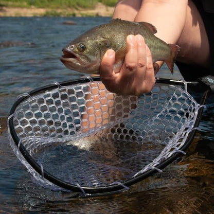 SF Fly Fishing Landing Net Soft Rubber Mesh Trout Net Catch and Release Net - style: Folding Landing Net