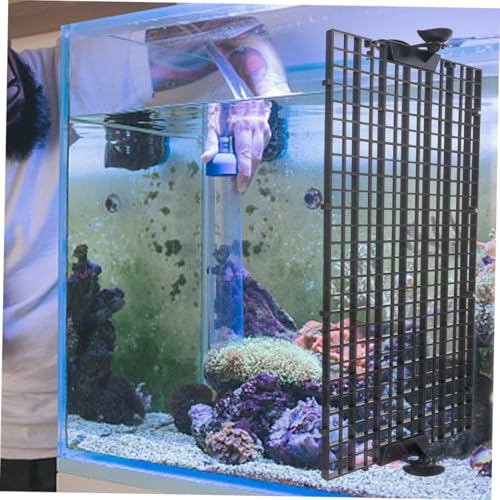 BESPORTBLE 1set Aquarium Divider Isolation Board Transparent Panels Cups for Fish Tank Separation Promotes Peaceful Environment Easy to Install Fits All - color: Black