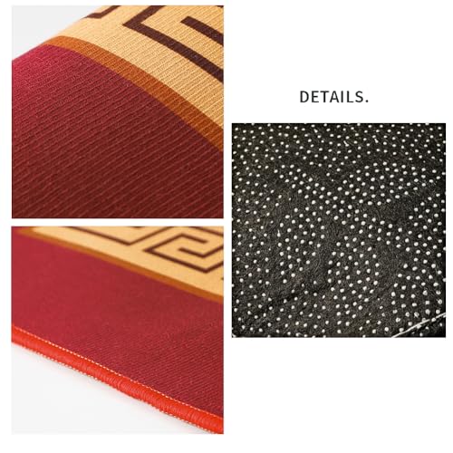 Muslim Prayer Rug Turkish Islamic Prayer Mat Thick Praying Carpet Janamaz Sajjadah Namaz Seccade Arabic Prayer Rug for Eid Ramadan - color: Red