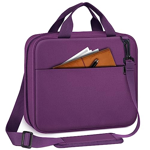 FINPAC Large Bible Cover for Men, Carrying Bible Bag Church Book Case - color: Purple