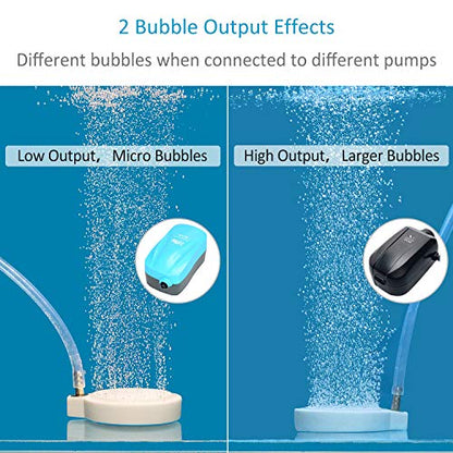 Pawfly 2 Inch Air Stone Disc Aerator Bubble Diffuser for Small Air Pump Aquarium Fish Tank Bowl - size: 2 inch