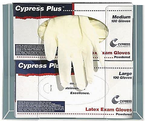 Kantek Wall Mounted Acrylic Glove Box Holder Dispenser, 3 Box Capacity, for Use in Food Service, Healthcare, Hospitals, Restaurants, 10.3" x 3.8" x 16", Clear - size: Triple