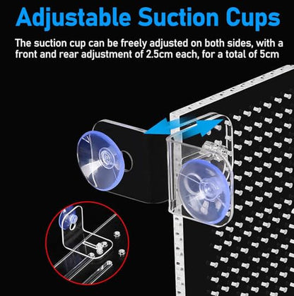 Aquarium Divider - Acrylic Isolation Board with Suction Cups, Perfect for Fish Breeding & Separation, 45x50cm (17.7x19.7in) - Durable & Easy to Install - size: 45x50cm/17.7x19.7in