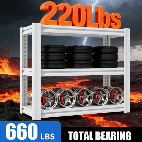 20-30 Gallon Fish Tank Stand - Metal Aquarium Stand, 34 "W x 18 "D x 31" H Adjustable Heavy Duty Reptile Tank Stand, Adjustable 3-Tier Fish Tank Rack Shelf for Home Office, Tank Not Included - color: White, size: 34 "W x 18 "D x 31"H