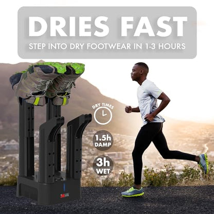 JobSite Mighty Dry Boot Dryer with Heavy Duty Boot Scraper - Boots Dryer with Heat Blower Fan - Fast Glove & Shoe Dryer - Helps Reduce Odor