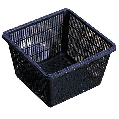 Pond H2o Square Plastic Mesh Plant Baskets for Large Aquatic Pond Plants, Planter Box Root Control Pots for Water Gardens, Aquaponics, Hydroponics 13 Inch (34cm) Wide, Value Pack of Three (3)