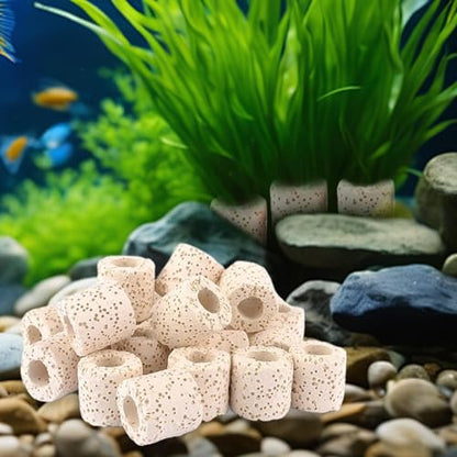 Under Water Plant Weights Biological Filter Media | Water Plant Cultivation Rings Purification Filter Ring for Turtle Tank, Fish Tank Accessories