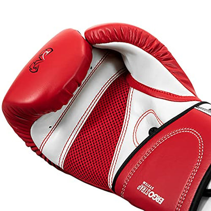 RIVAL Boxing RB2 2.0 Super Bag Gloves, Hook and Loop Closure - High-Density, Multi-Layered Padding, and Breathable Mesh Palm - color: Red, size: Small