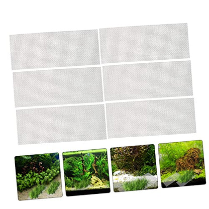 2pcs Aquatic Mesh Sturdy Mesh Pad Mesh Nets Aquarium Cleaners Aquarium Filter Pad Aquarium Mesh Pads Aquatic Wall Mesh Bendable Net Stainless Steel Plant Stand Multifunction - size: 20x10cm