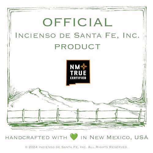 Incienso de Santa Fe - 7 Scent Sampler Natural Wood Incense with Burner, Includes Piñon, Cedar, Juniper, Hickory, Alder, Mesquite, and Fir Balsam (70 Bricks) - Made in the USA