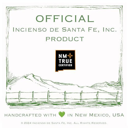 Incienso de Santa Fe - 7 Scent Sampler Natural Wood Incense with Burner, Includes Piñon, Cedar, Juniper, Hickory, Alder, Mesquite, and Fir Balsam (70 Bricks) - Made in the USA