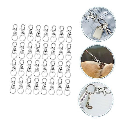Housoutil 160-Piece Lobster Clasp Keychain Accessory Set Metal Dog Buckles Spring Snap Hooks for Bags Luggage and DIY Projects