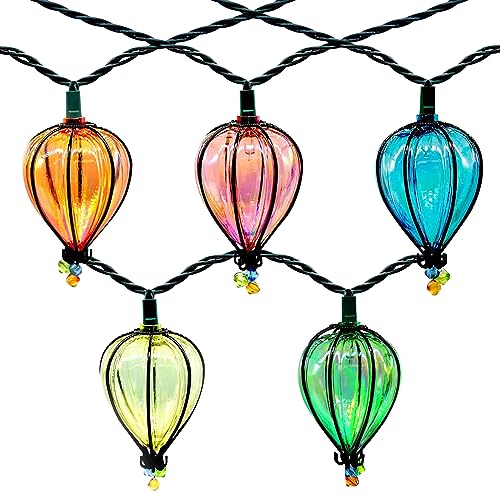 11FT Multicolor String Lights with 10 Bulbs, UL Listed Connectable Waterproof Decorative LED Lights Hanging for Backyard Patio, Indoor/ Outdoor for Christmas Wedding Party Festival Lighting(2pcs)