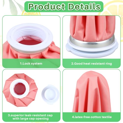 Honoson 4 Pack Reusable Ice Pack for Injuries, Ice Bags Hot Water Bag for Hot & Cold Pain Relief No-Leak Elastic Breathable for Muscle, Joint Pain Swelling, Sports & Home Use(Vivid Pure Style) - style: Vivid Pure Style