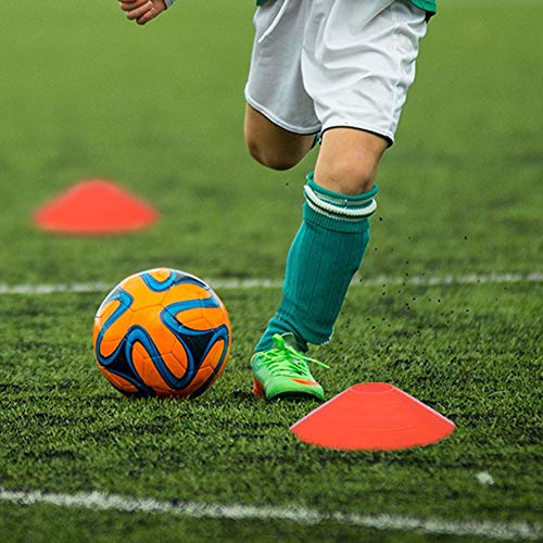 Speed Ladder Kit 19Ft Flat Agility Trainer with 10 Disc Cones for Football Soccer Training Speed Ladders, Athletic Equipment for Sports Fitness