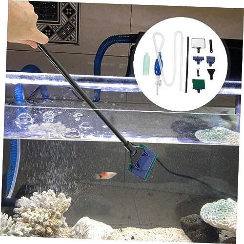 Mipcase Complete Fish Tank Cleaning Tools Set Long Handle Brush Aquascaping Tools Vacuum Cleaner Random Color