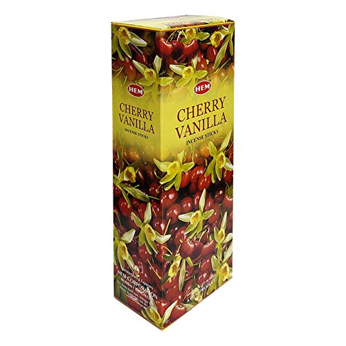 Cherry Vanilla Incense Sticks and Incense Stick Holder Bundle Insence Insense Hem Incense Sticks - color: Cherry Vanilla