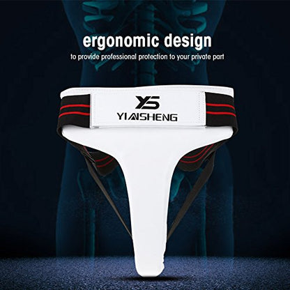 Groin Protector for Women,Women Groin Protection,Taekwondo Groin Guard for Martial Arts Boxing Karate Jockstrap Sanda Kung Fu Taichi Karate Muay Crotch Protector(L)