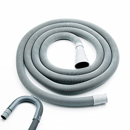 AGOOBO Washing Machine Drain Hose,10 FT Universal Washer Drain Hose Extension Kit with U-Bend Hose Holder and 2 Hose Clamps, Fits for 3/4 to 1-1/2 inch Drain Outlets