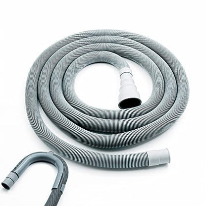AGOOBO Washing Machine Drain Hose,10 FT Universal Washer Drain Hose Extension Kit with U-Bend Hose Holder and 2 Hose Clamps, Fits for 3/4 to 1-1/2 inch Drain Outlets