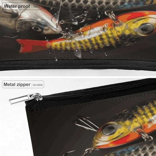 Fishing Bait Makeup Bag for Women, Toiletry Bag Portable PU, Cosmetic Bag Travel Essentials Toiletries Accessories