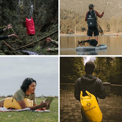 Earth Pak Waterproof Dry Bag with Zippered Pocket - Waterproof Dry Bag Backpack Keeps Gear Dry - color: Camo, size: 5L