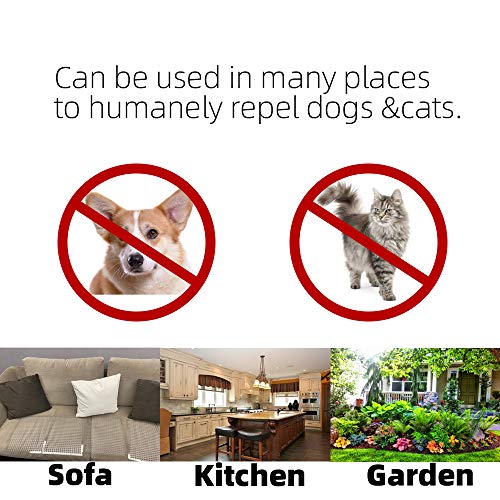 12 Pack Cat Repellent Outdoor/Indoor Scat Mat for Cats&Dogs, Keep Away Pest Plastic Mats with Spikes,16 x 13 Inches