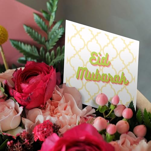 3dRose Greeting Cards - Image of quote Eid mubarak - 6 Pack Mahwish - Quote - size: 6 Greeting Cards with envelopes