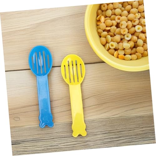 TOYANDONA 40pcs Small Animal Litter Scoops Comfort Grip Handle Plastic Spade Poop Cleaning Tools for Reptile and Small Animal Bedding Ergonomic Litter Pan Scooper