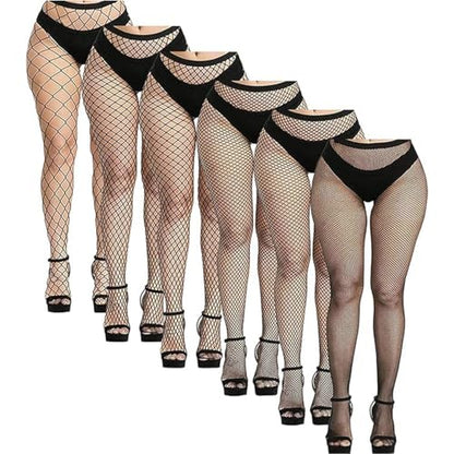 Buauty Black Fishnet Stockings for Women, Fishnet Tights Plus Size One Size Fit All - color: Black4, size: One Size