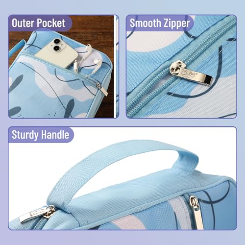 Mr. Pen- Bible Cover Case | Carrying Book Case with Durable Handle and Zippered Pocket, Bible Protective Church Bag for Men & Women, Christian Gifts - color: Marine Dream