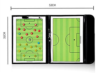 Pure Vie Portable Magnetic Soccer Coaching Board Football Tactics Clipboard | Soccer Strategy Whiteboard for Coaches Training and Matches, Dry Erase Board with Magnet, Pen Football Sport Coach Must Haves - color: 20.86'' X 12.20''