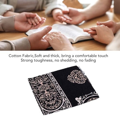 Tnfeeon Anti Slip Cotton Muslim Prayer Rug with Tassel Storage Bag Soft Portable Islamic Mat for Meditation Home Travel and Ramadan