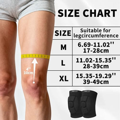 Knee Pads for Adult/Youth,Thicken Anti-Collision Sports Protection Knee Pad | Non-Slip Sports Protection Knee Pad,Elastic & Breathable Knee Brace Ideal for Dancing Football Running Basketball Cycling - size: Youth Medium(8-13 Years)