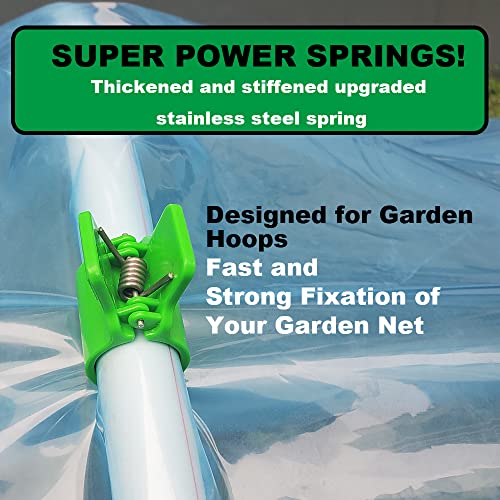 Greenhouse Clamps for 1/2 Inch PVC Pipe, Greenhouse Hoops,Support Frame, Grow Tunnel,Plant Support Garden Stakes.For Fixing Plant Cover, Garden Plastic Sheeting, Film Row Cover, Net. - size: for 1/2 inch PVC Pipe