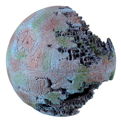 Underwater Treasures Green Space Ball Aquarium Ornament Sculpture
