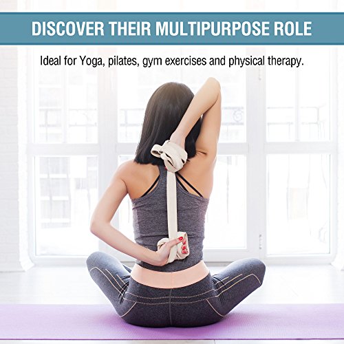 Stretching Straps and Yoga Blocks - Yoga Beginner Kit for Pilates & Gym | For Home Workouts - Hold Poses, Stretch, Improve Flexibility & Maintain Balance. BONUS Exercise Guide