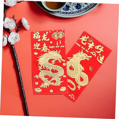 30pcs Spring Festival Red Envelopes Lucky Money Packets Hong Bao for Year Gifting Lightweight Design for Weddings Special Occasions