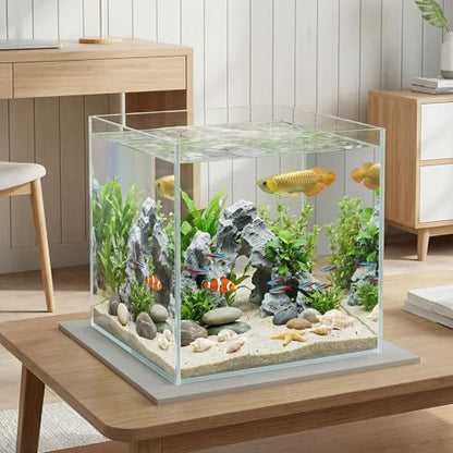 24 x 24 Inch Fish Tank Pad, 6mm Aquarium Leveling Mat, Gray | Water-Resistant Surface, Easy to Cut, Helps Cushion the Tank Base, Suitable for Aquariums and Terrariums - color: Gray, size: 24 x 24in