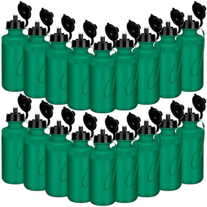 Zubebe 36 Pcs Sports Water Bottles Bulk Squeeze Reusable Bpa-free Plastic Water Bottles End of the Year Gifts Summer Gifts for Students School Travel Hiking Cycling Event Team Gift - color: Dark Green